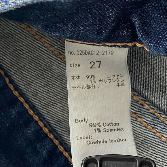 Moussy Vintage Lancaster Mid-Rise Distressed Skinny Cropped Jeans Size 27 - Picture 14 of 14